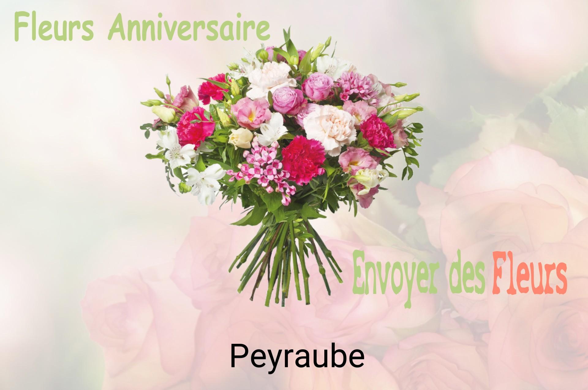 Bouquet de fleurs d’anniversaire livré à Peyraube